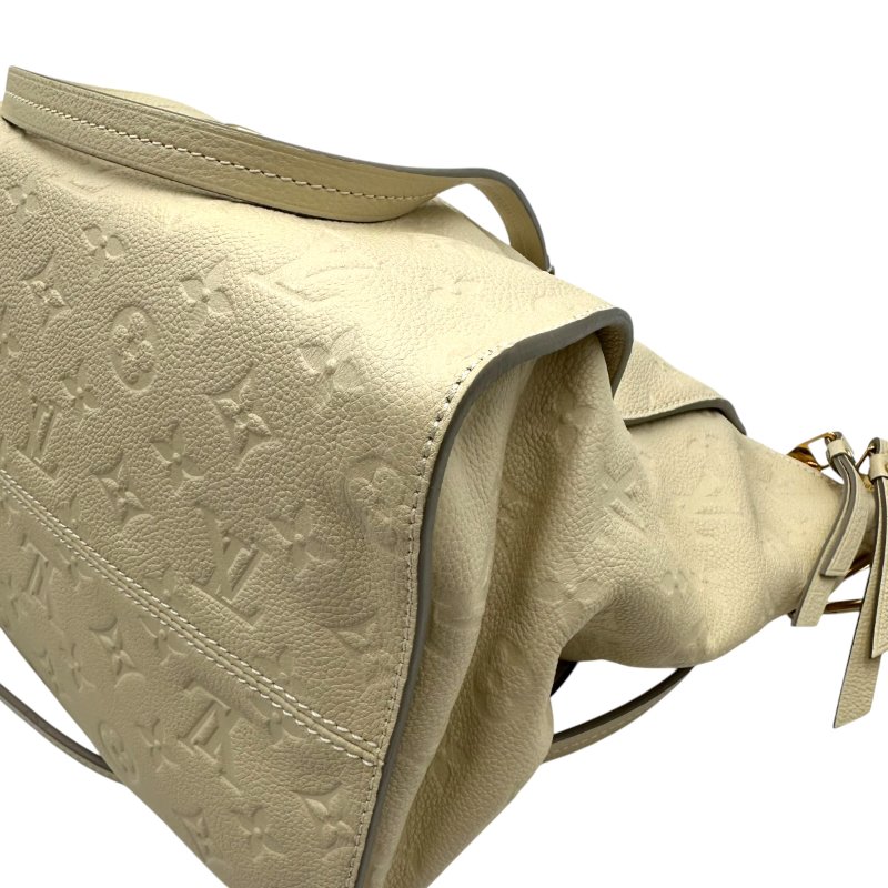 【美收精品】Louis Vuitton M93411 白色壓紋皮革肩背斜背兩用包 C-354【隔月月中將轉賣至日本 上架期限30天】-5