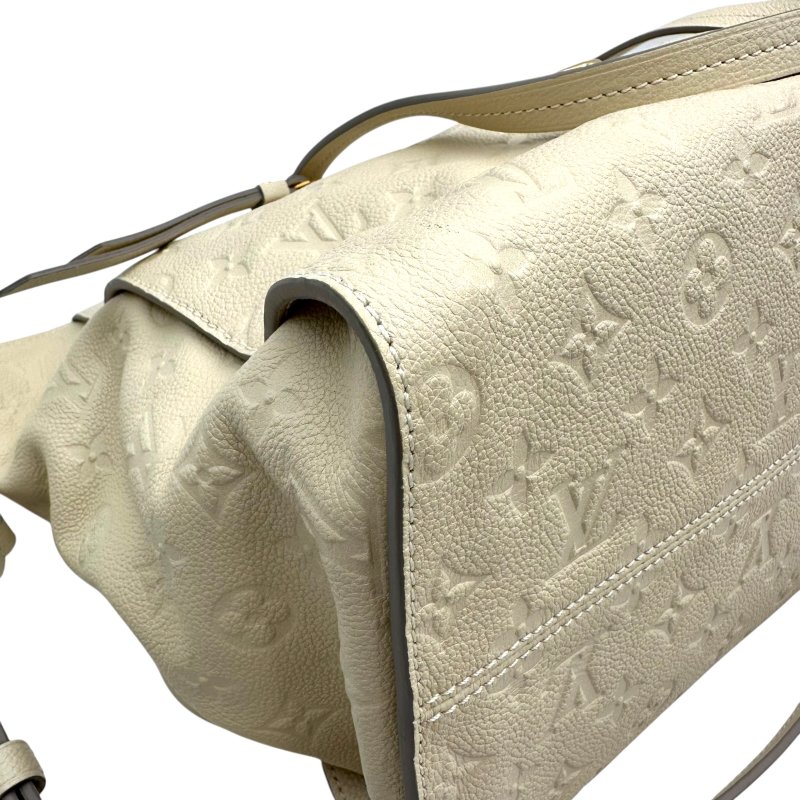 【美收精品】Louis Vuitton M93411 白色壓紋皮革肩背斜背兩用包 C-354【隔月月中將轉賣至日本 上架期限30天】-6