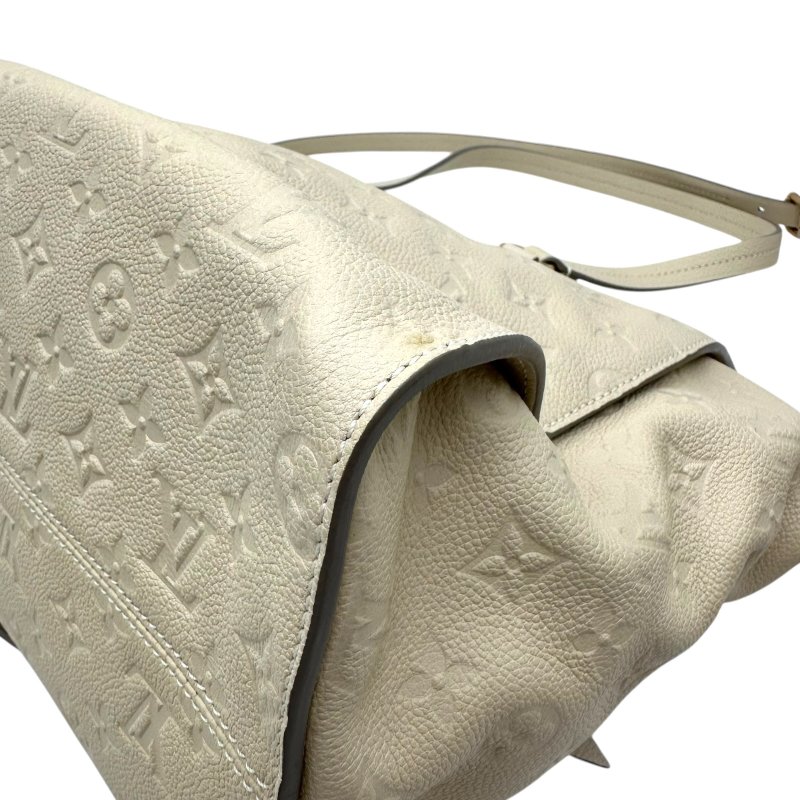 【美收精品】Louis Vuitton M93411 白色壓紋皮革肩背斜背兩用包 C-354【隔月月中將轉賣至日本 上架期限30天】-7