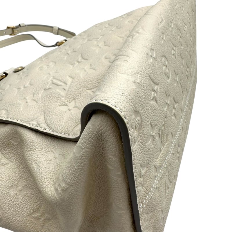 【美收精品】Louis Vuitton M93411 白色壓紋皮革肩背斜背兩用包 C-354【隔月月中將轉賣至日本 上架期限30天】-8