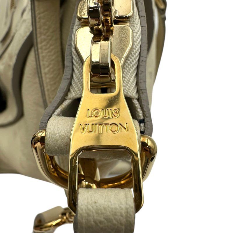 【美收精品】Louis Vuitton M93411 白色壓紋皮革肩背斜背兩用包 C-354【隔月月中將轉賣至日本 上架期限30天】-14