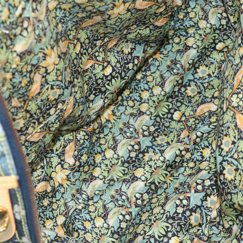 【日本直送】路易威登 Monogram Denim Patchwork Bowery 手提包 藍色 M95376 正品 136291SAV-9