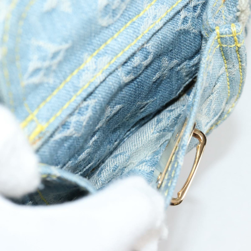 【日本直送】路易威登 Monogram Denim Patchwork Bowery 手提包 藍色 M95376 正品 136291SAV-19