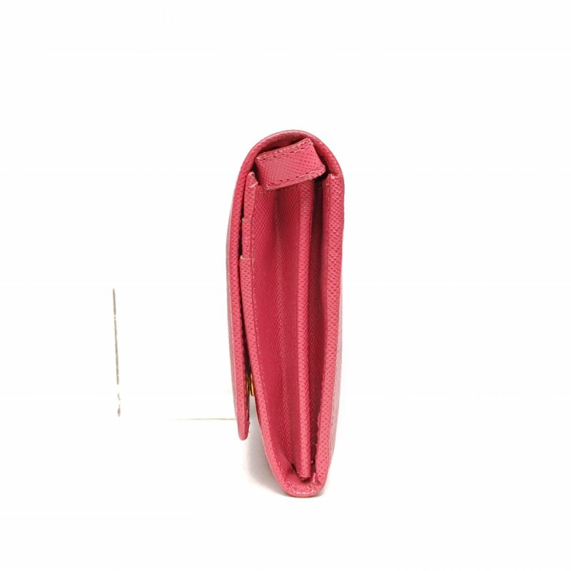 PRADA 粉色牛皮金扣pradawoc包鏈條包肩背包-1