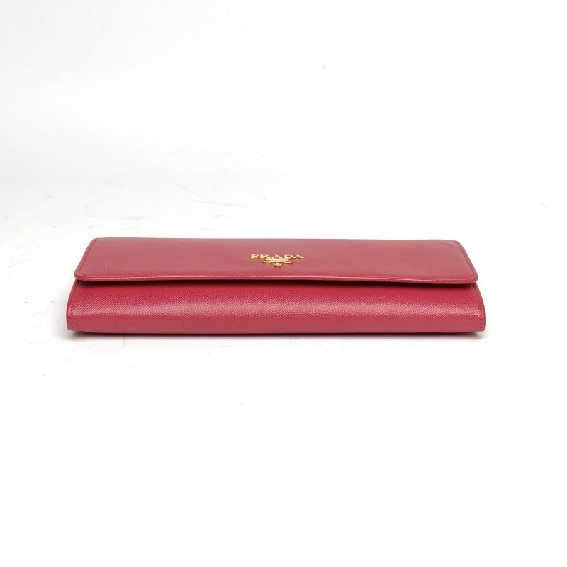 PRADA 粉色牛皮金扣pradawoc包鏈條包肩背包-4