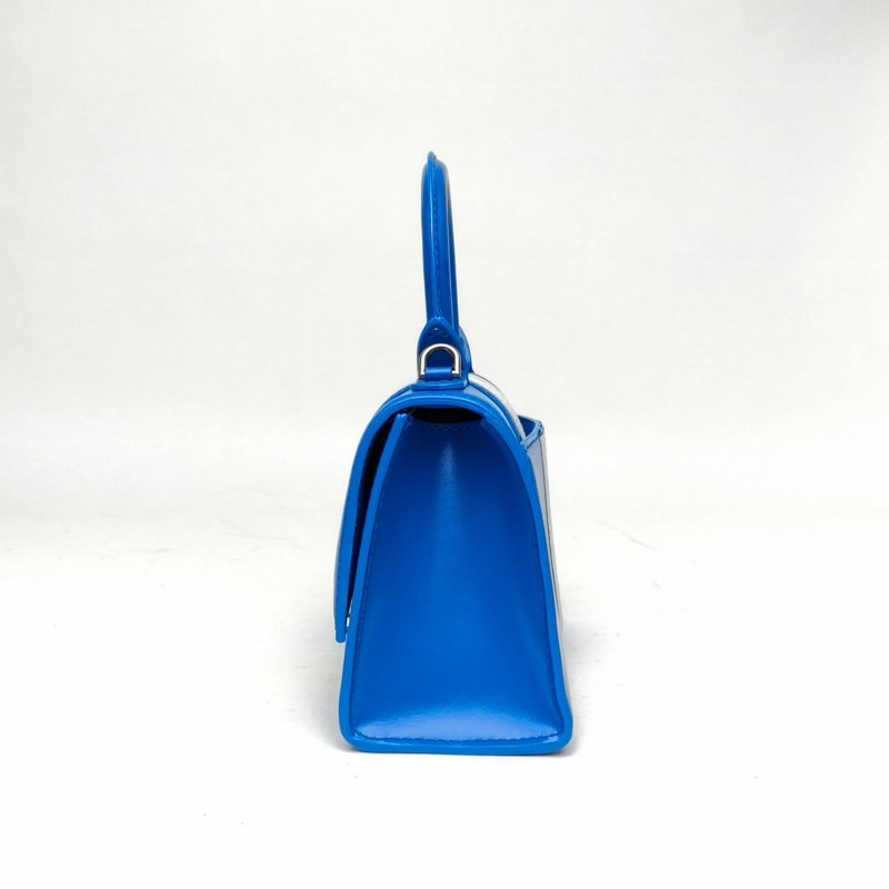 BALENCIAGA Hourglass沙漏XS碼藍色牛皮阿迪達斯聯名肩背包-1