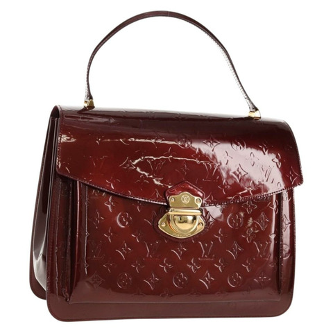 路易威登 Monogram Vernis Romaine 手袋 Rouge Favist M91393 正品 151670V