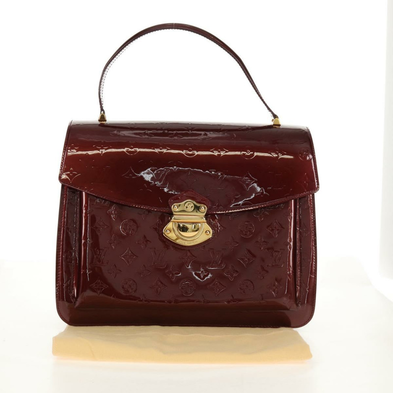 【日本直送】路易威登 Monogram Vernis Romaine 手袋 Rouge Favist M91393 正品 151670V-11