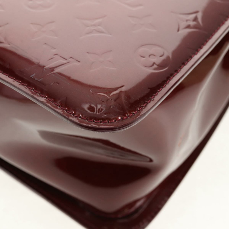 【日本直送】路易威登 Monogram Vernis Romaine 手袋 Rouge Favist M91393 正品 151670V-15