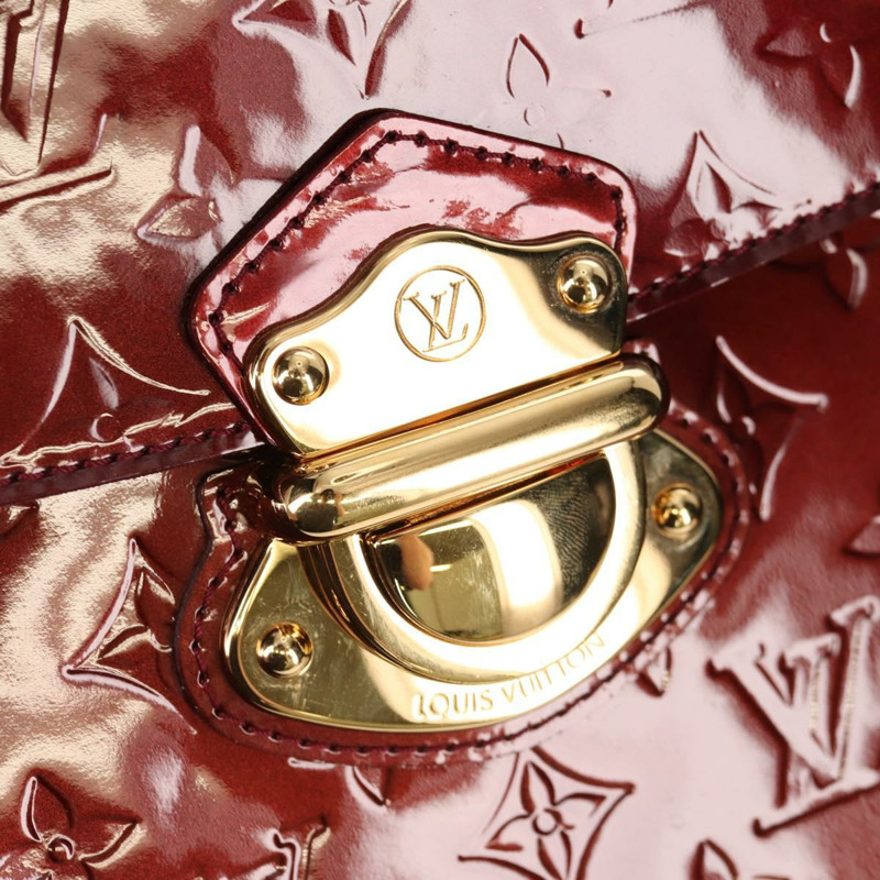 【日本直送】路易威登 Monogram Vernis Romaine 手袋 Rouge Favist M91393 正品 151670V-16