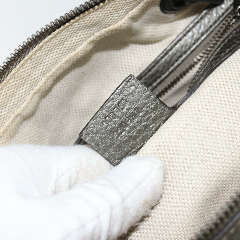 【日本直送】GUCCI 鏈條單肩包 皮革 金色 308983 正品 ka653A-10