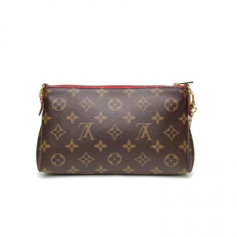 LOUIS VUITTON Pallas傳奇Cluth23紅色PVC2017老花肩背包-2