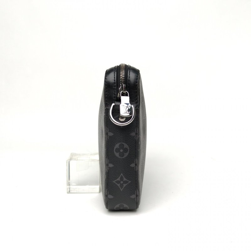 LOUIS VUITTON Trio郵差包三合一黑色PVC老花2020肩背包-3