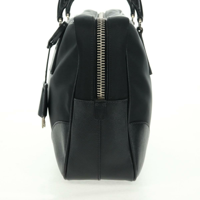 【日本直送】PRADA 單肩包 尼龍皮革 黑色 銀色 正品 yk20181V-2