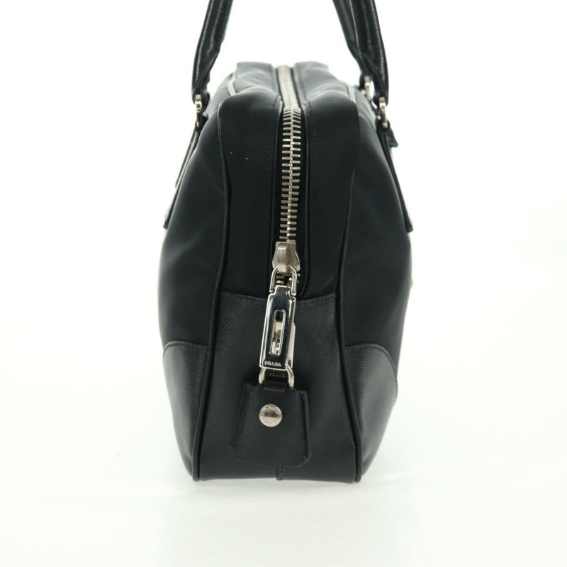 【日本直送】PRADA 單肩包 尼龍皮革 黑色 銀色 正品 yk20181V-3