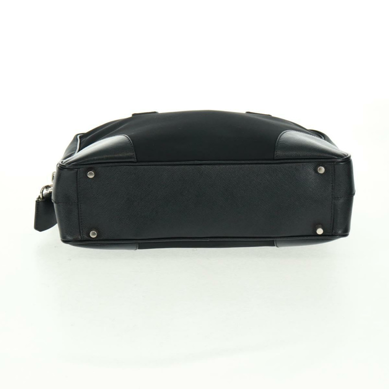 【日本直送】PRADA 單肩包 尼龍皮革 黑色 銀色 正品 yk20181V-4