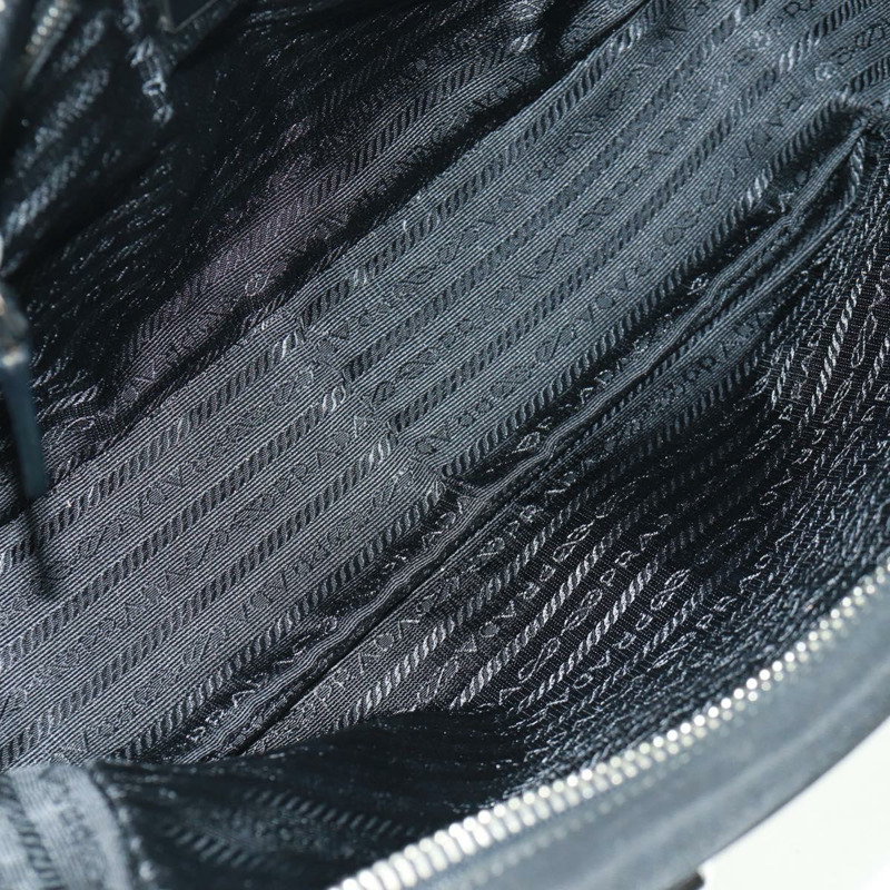 【日本直送】PRADA 單肩包 尼龍皮革 黑色 銀色 正品 yk20181V-9