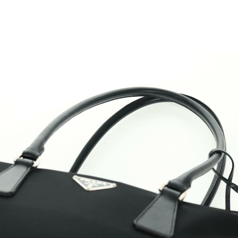 【日本直送】PRADA 單肩包 尼龍皮革 黑色 銀色 正品 yk20181V-13