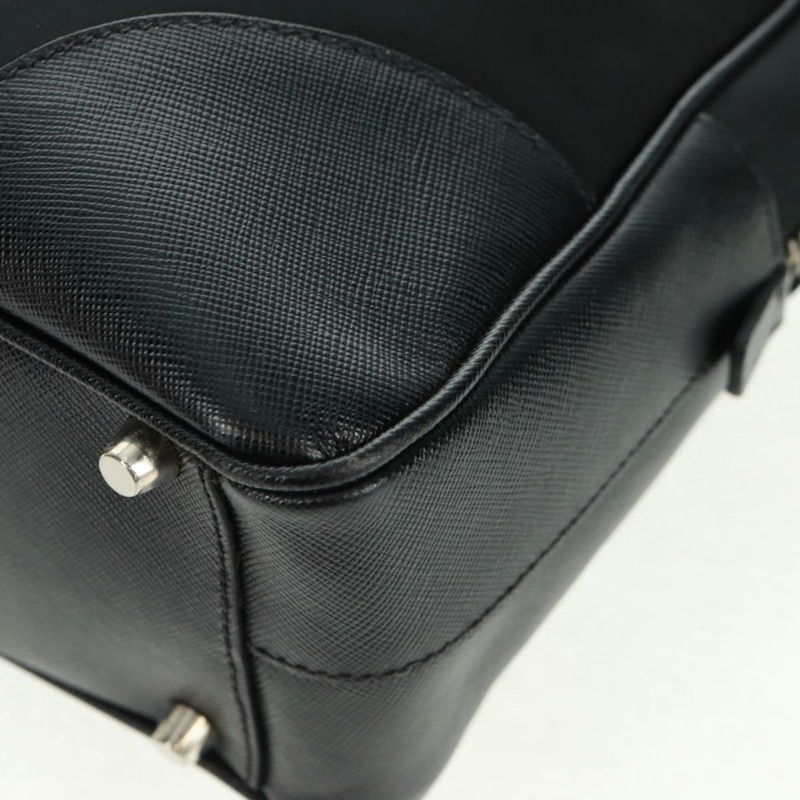 【日本直送】PRADA 單肩包 尼龍皮革 黑色 銀色 正品 yk20181V-14