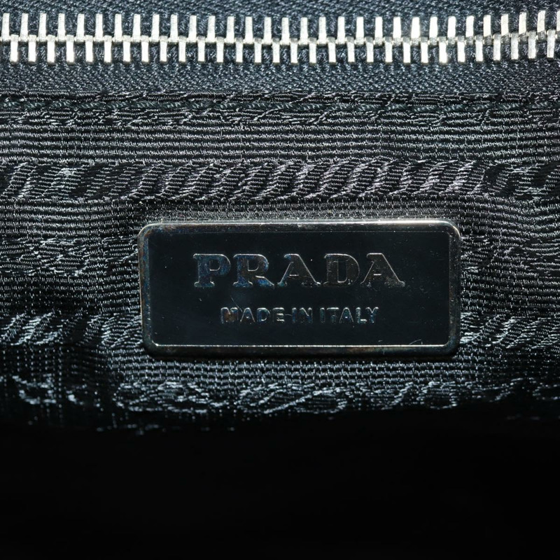 【日本直送】PRADA 單肩包 尼龍皮革 黑色 銀色 正品 yk20181V-20