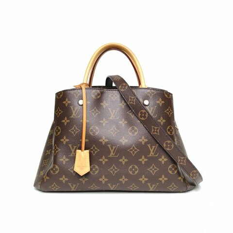 LOUIS VUITTON Montaigne蒙田BB29老花PVC金扣2015肩背包