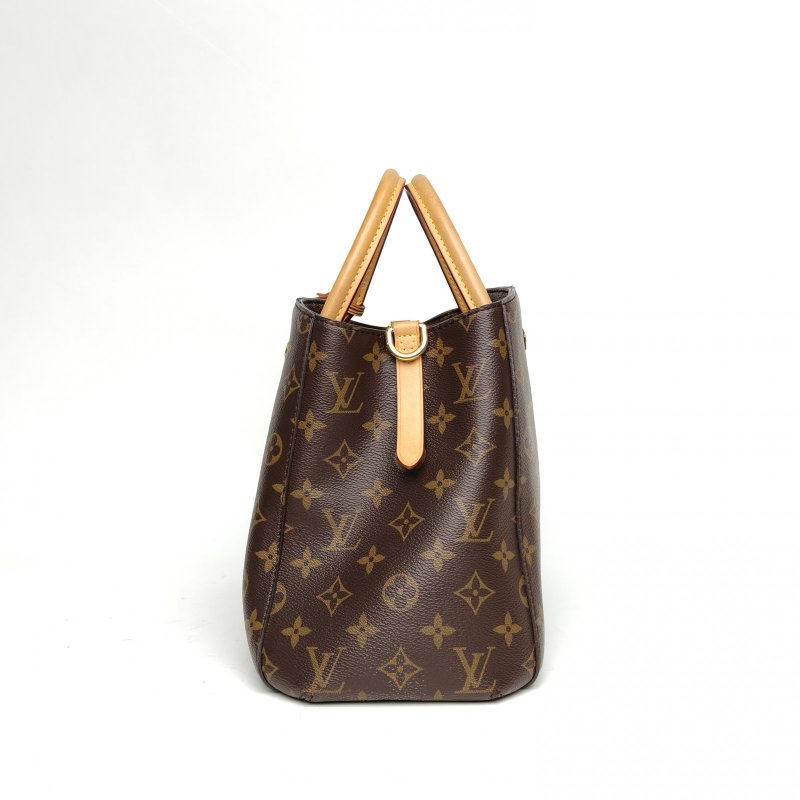 LOUIS VUITTON Montaigne蒙田BB29老花PVC金扣2015肩背包-1