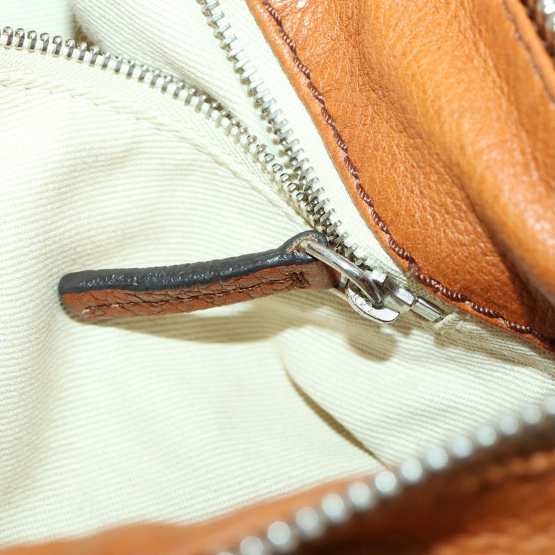 【日本直送】Chloe Paddington 手提包 皮革 棕色 金色 正品 am10564V-21
