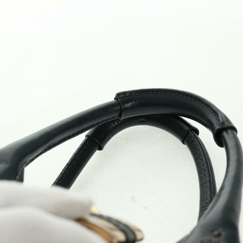 【日本直送】Chloe Paddington 手提包 真皮 黑色 金 銀色 正品 yk20186SAV-13