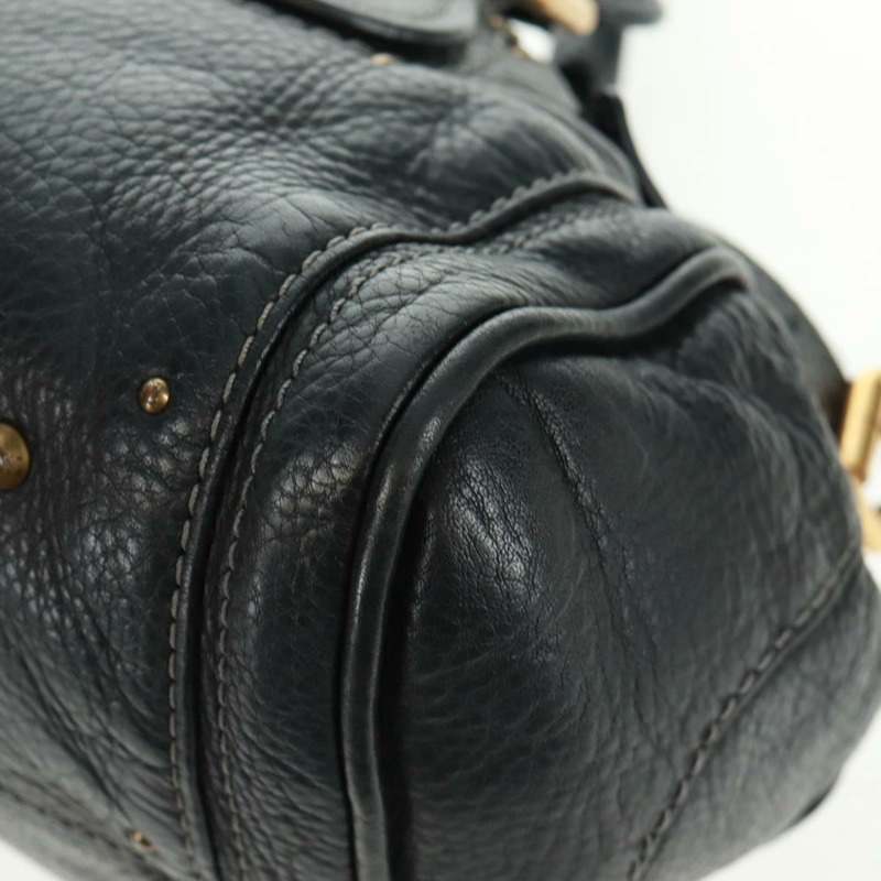 【日本直送】Chloe Paddington 手提包 真皮 黑色 金 銀色 正品 yk20186SAV-14