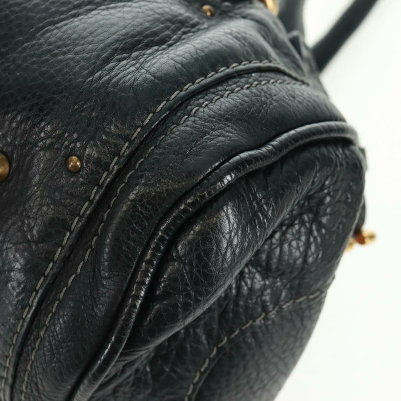 【日本直送】Chloe Paddington 手提包 真皮 黑色 金 銀色 正品 yk20186SAV-16