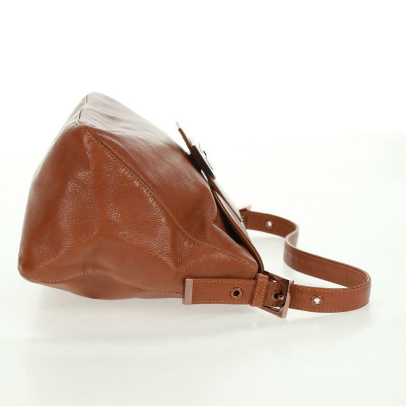 【日本直送】FENDI Mamma Baguette 單肩包 皮革 棕色 正品 yk20189SAV-3