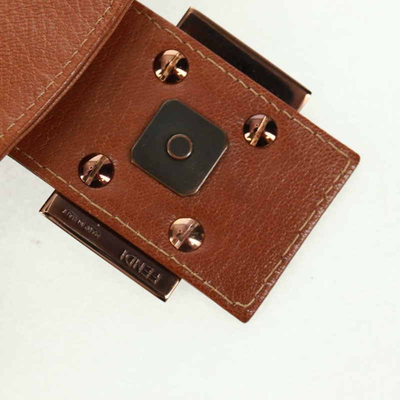 【日本直送】FENDI Mamma Baguette 單肩包 皮革 棕色 正品 yk20189SAV-7