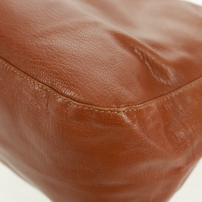 【日本直送】FENDI Mamma Baguette 單肩包 皮革 棕色 正品 yk20189SAV-17