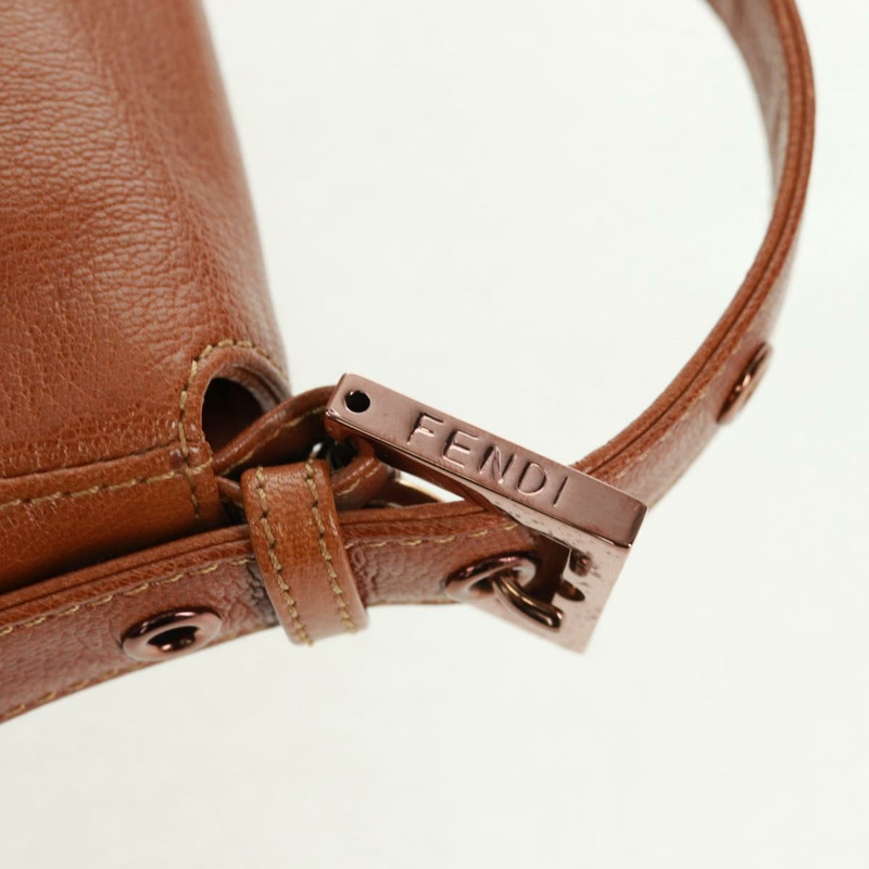 【日本直送】FENDI Mamma Baguette 單肩包 皮革 棕色 正品 yk20189SAV-18