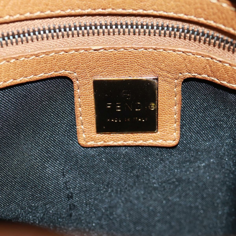 【日本直送】FENDI Mamma Baguette 單肩包 皮革 棕色 正品 yk20189SAV-21