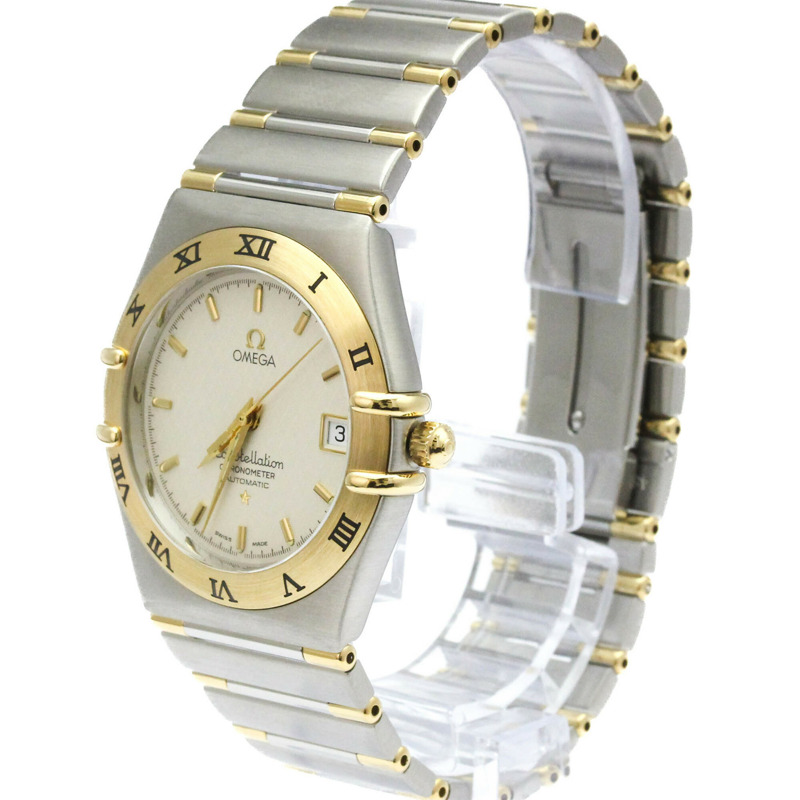 歐米茄星座系列18K金精鋼自動腕錶1302.30拋光款-1