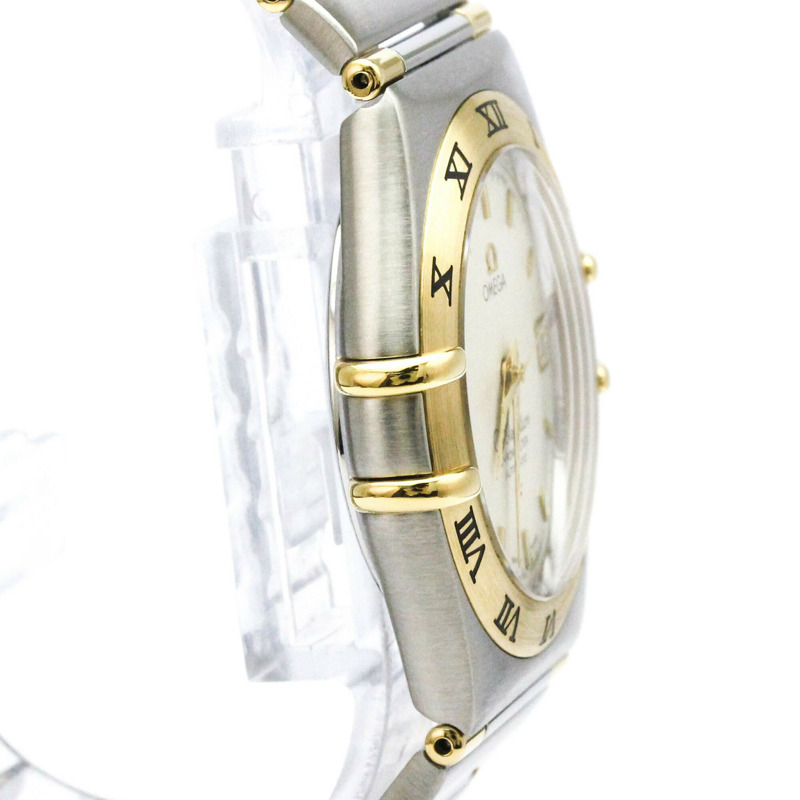 歐米茄星座系列18K金精鋼自動腕錶1302.30拋光款-7