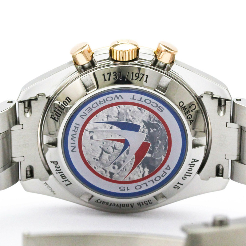 歐米茄超霸專業計時表阿波羅15號限量版登月表 3366.51 拋光-5