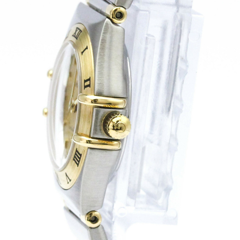 歐米茄星座系列18K金鋼石英女錶1262.10-3