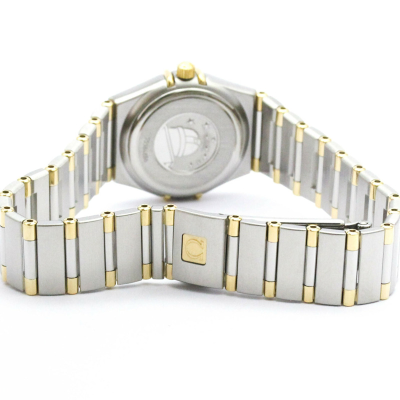 歐米茄星座系列18K金鋼石英女錶1262.10-4