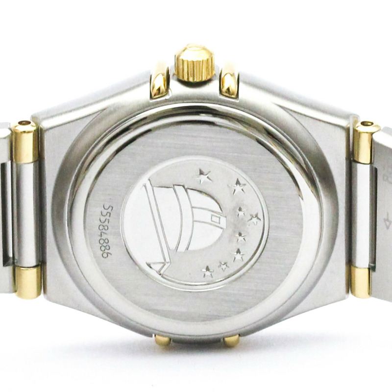 歐米茄星座系列18K金鋼石英女錶1262.10-6