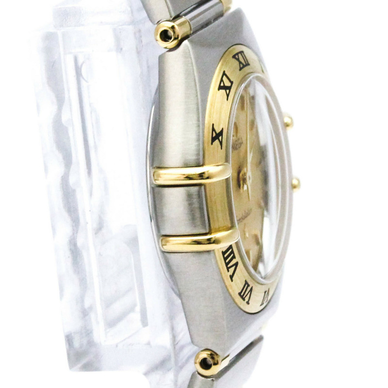 歐米茄星座系列18K金鋼石英女錶1262.10-8