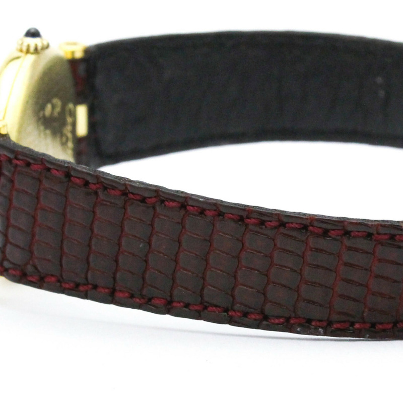 卡地亞 Must Vendome 鍍金石英女士腕錶-2