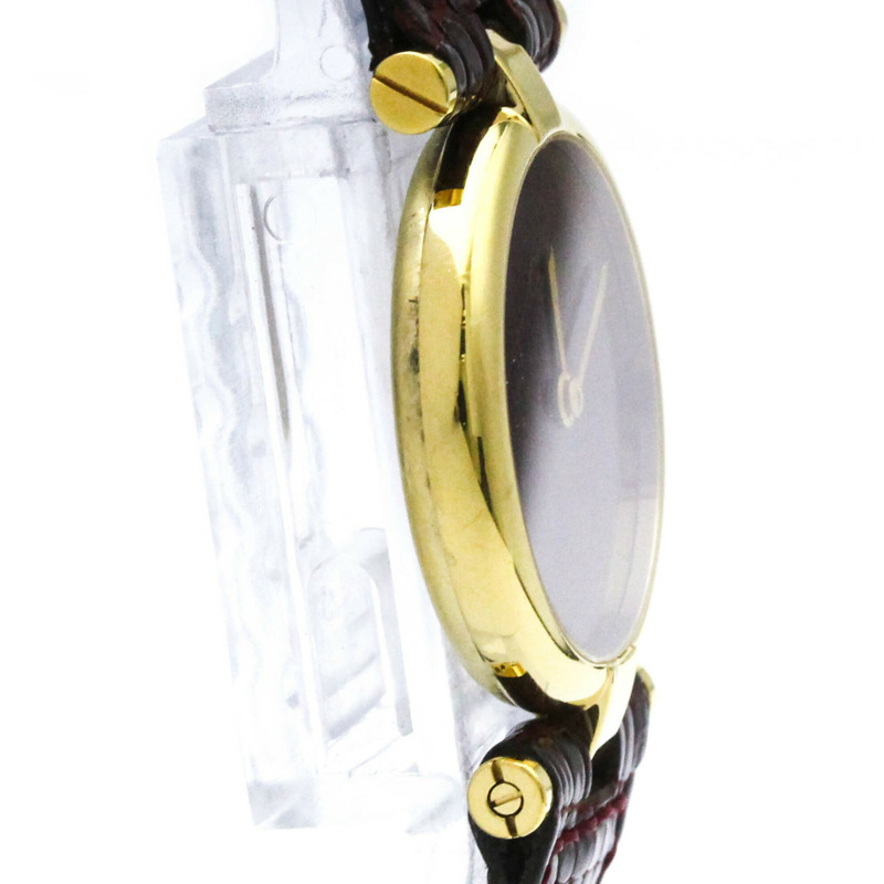 卡地亞 Must Vendome 鍍金石英女士腕錶-7