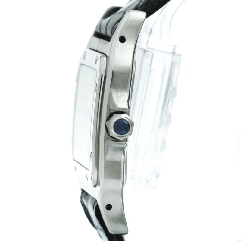 卡地亞 Santos Galbee 精鋼石英男士腕錶 W20025D6 拋光-3