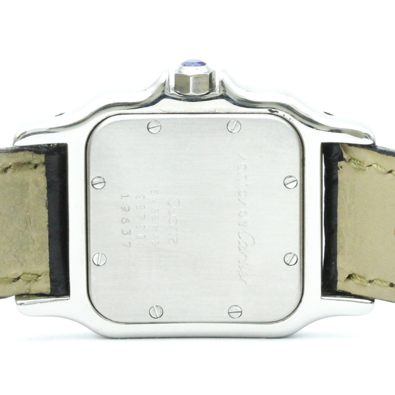 卡地亞 Santos Galbee 精鋼石英男士腕錶 W20025D6 拋光-6