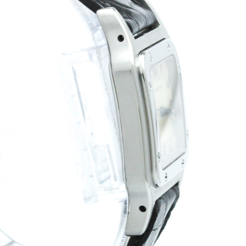 卡地亞 Santos Galbee 精鋼石英男士腕錶 W20025D6 拋光-8