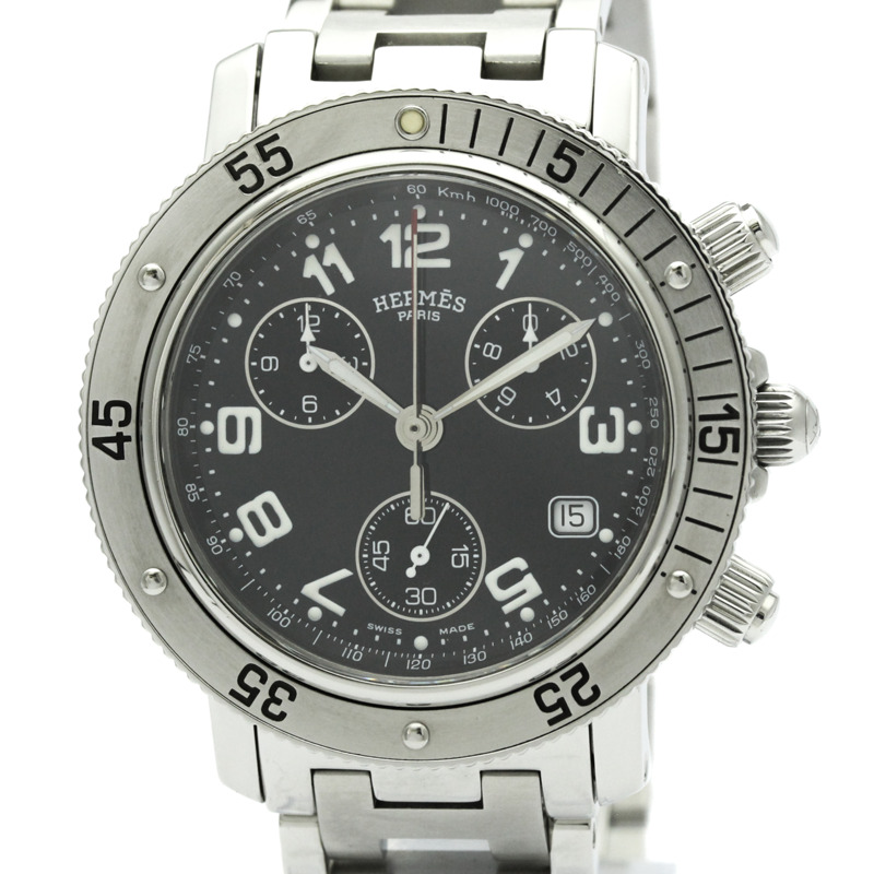 愛馬仕 Clipper Diver 計時石英男士腕錶 CL2.910 拋光款-0