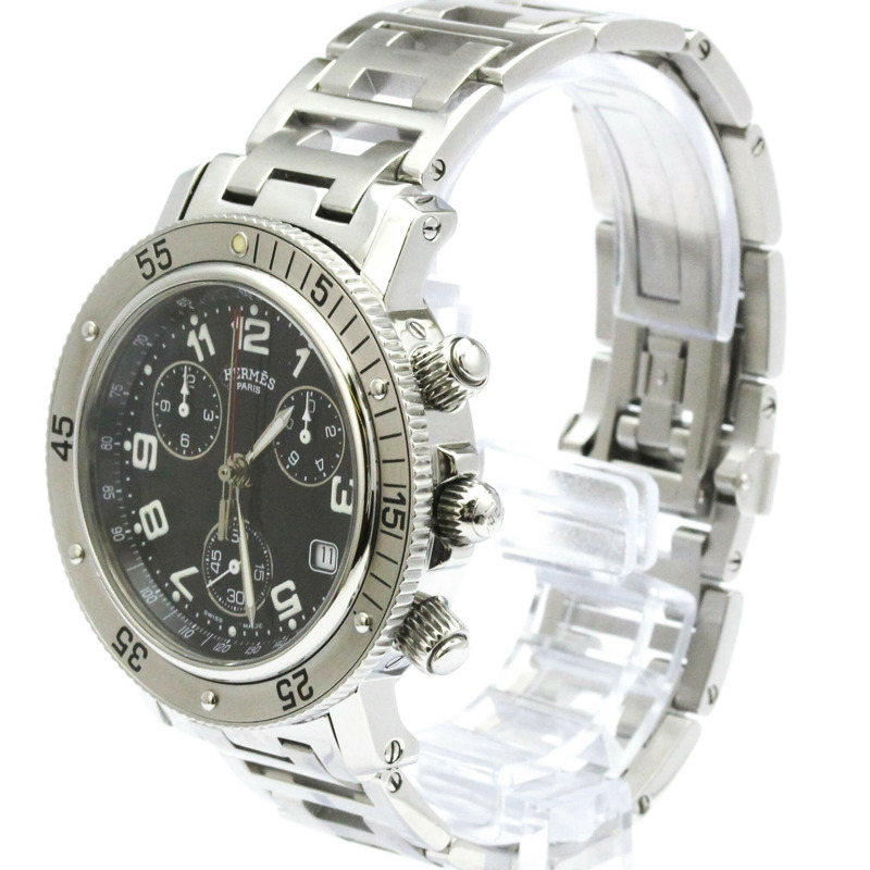 愛馬仕 Clipper Diver 計時石英男士腕錶 CL2.910 拋光款-1