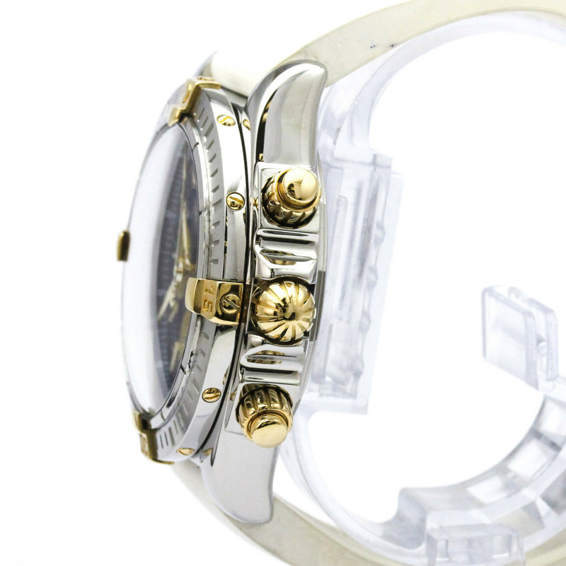 百年靈 Chronomat Evolution 18K 金鋼男錶 B13356 拋光-3